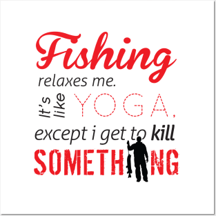 Yoga fish Posters and Art